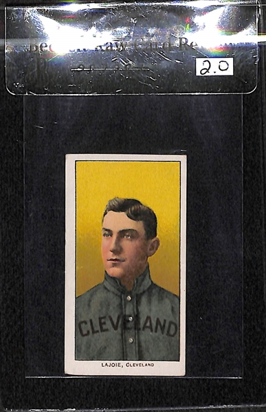 1909-11 T206 Nap Lajoie  - Portrait - Sweet Caporal Back - BVG 2.0 